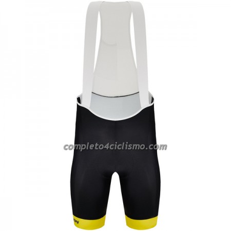Pantaloncino con bretelle 2023 Tour de France Giallo Nero